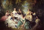 The Empress Eugenie Surrounded by her Ladies in Waiting Franz Xaver Winterhalter